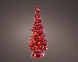 kerstboom rood led 29cm