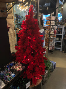 Kerstboom rood