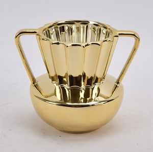 Vase ceramique gold