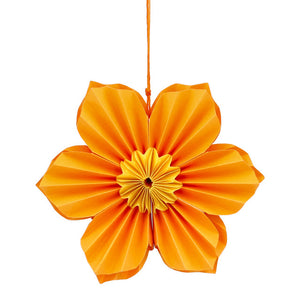 bloem papier oranje