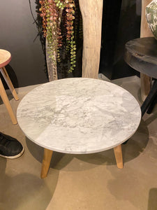 table d'appoint marbre blanc