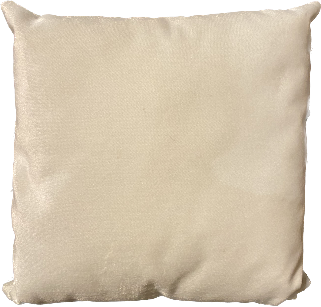 Coussin en tissu blanc